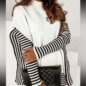 Striped Black and White Sweater